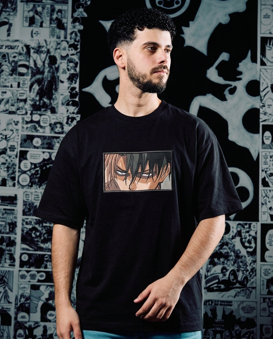 Attack on Titan Embroidered T-Shirt – Survey Corps Squad
