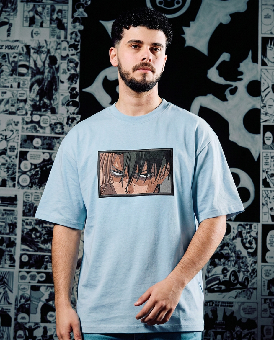 Attack on Titan Embroidered T-Shirt – Levi Ackerman Elite