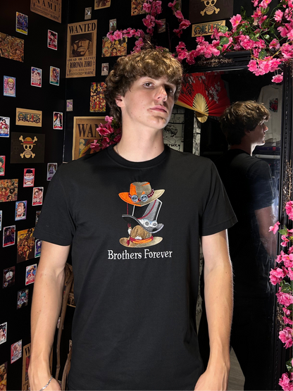 One Piece Embroidered T-Shirt – Brothers Forever