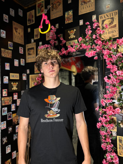 One Piece Embroidered T-Shirt – Brothers Forever