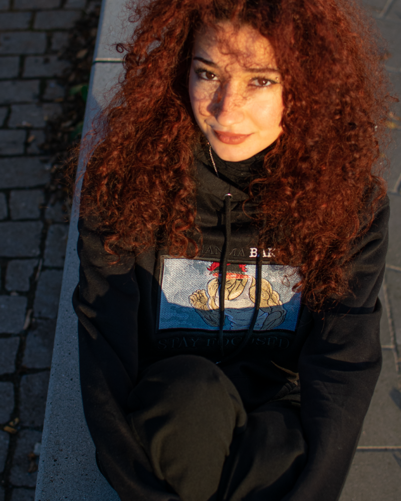 Baki Embroidered Hoodie – Hanma Baki ’Stay Focused’