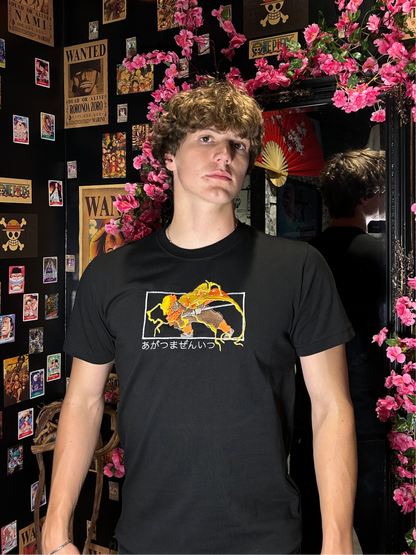 Demon Slayer Embroidered T-Shirt – Zenitsu Lightning