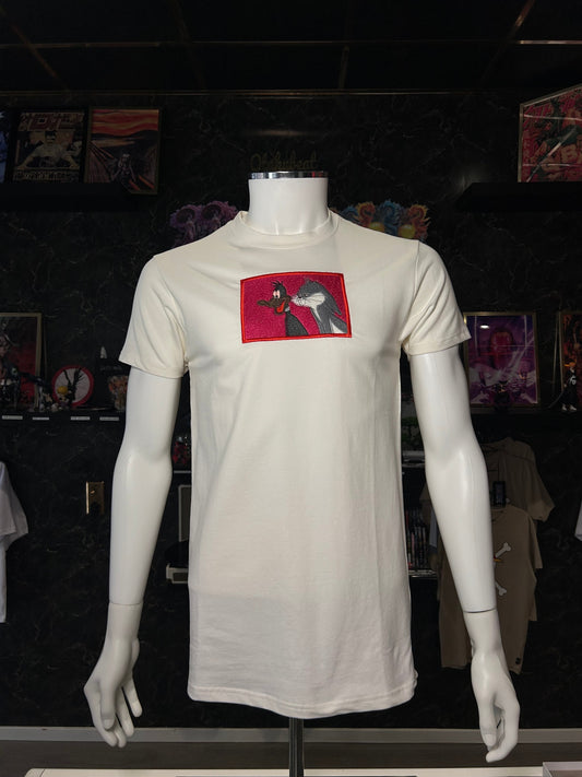Looney Tunes Embroidered T-Shirt – Bugs Bunny & Daffy Duck