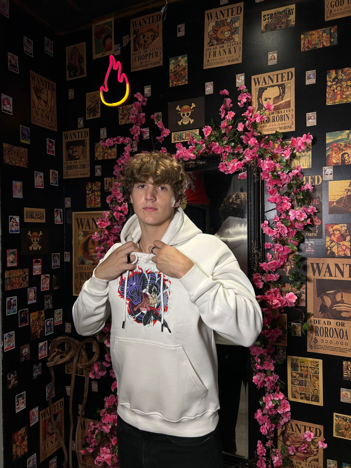 Black Clover Embroidered Hoodie – Asta’s Devil Form
