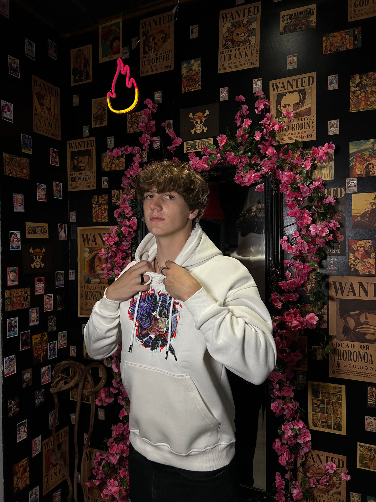 Black Clover Embroidered Hoodie – Asta’s Devil Form