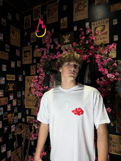 Naruto Embroidered T-Shirt – Akatsuki Cloud Minimal