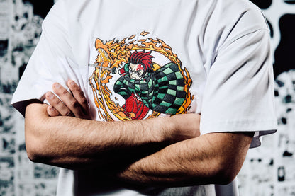 Demon Slayer Embroidered T-Shirt – Tanjiro Kamado