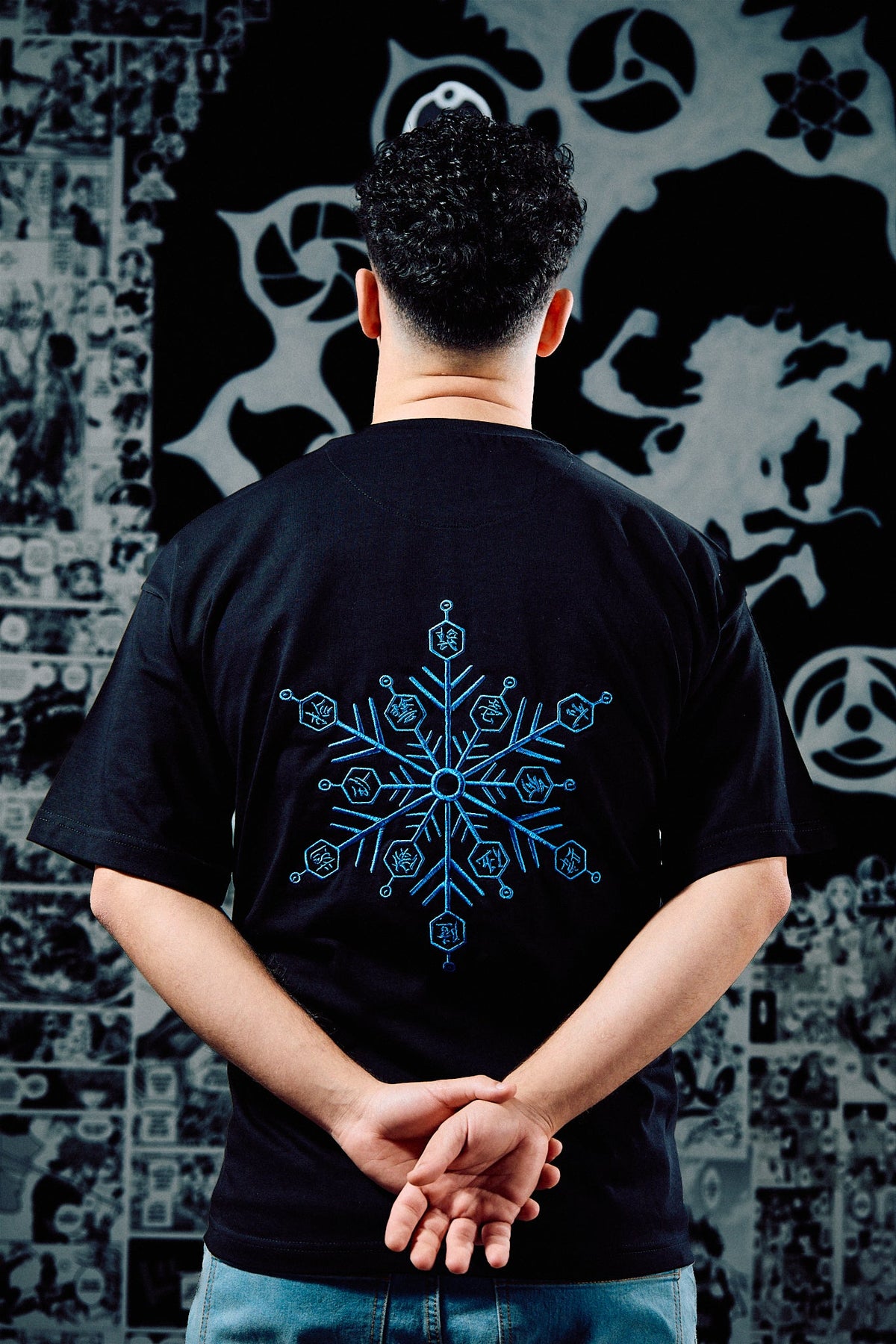 Jujutsu Kaisen Embroidered T-Shirt – Domain Expansion Back Print – Black