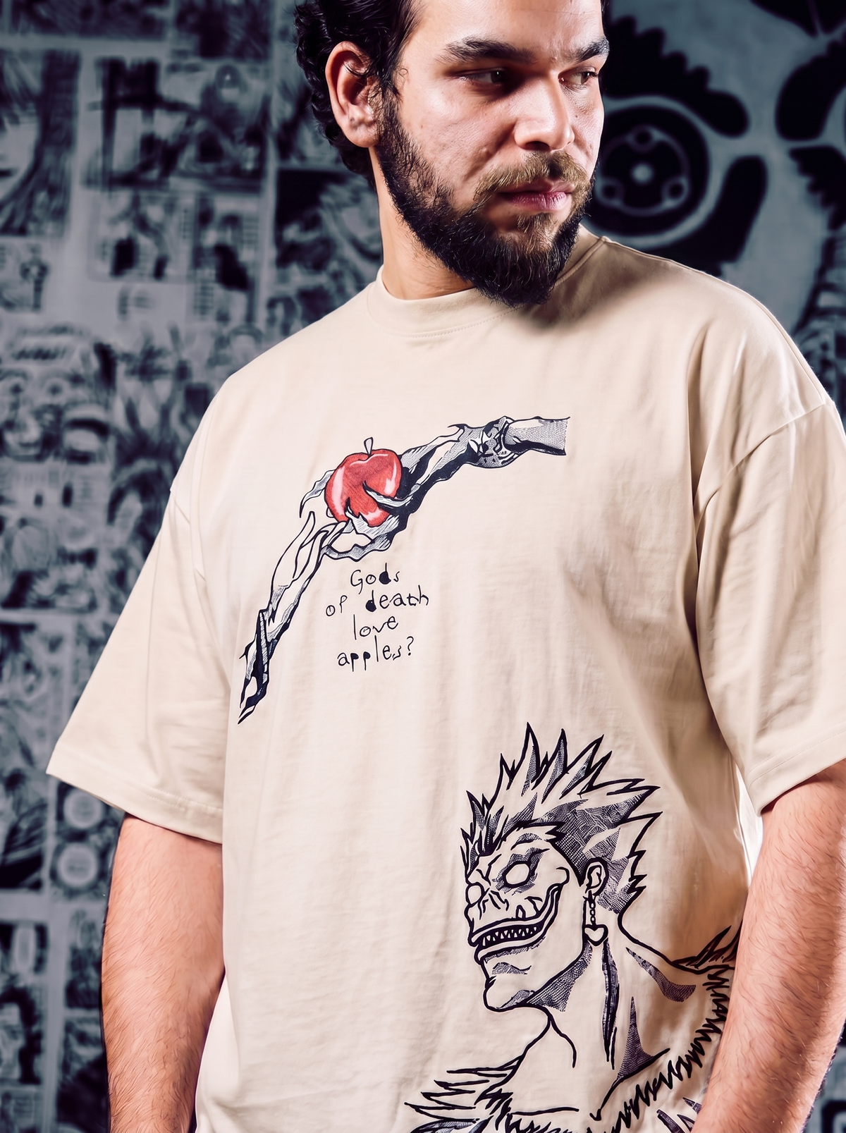 Death Note Embroidered T-Shirt – 2-in-1