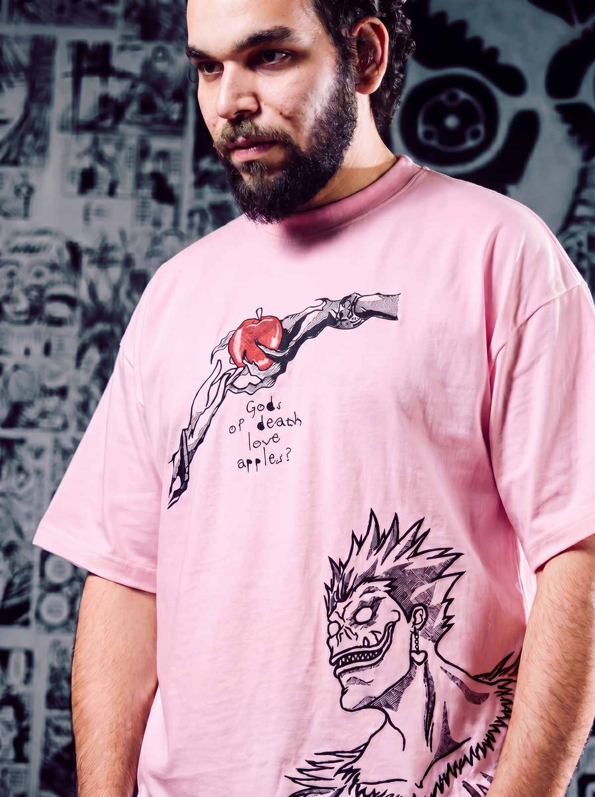 Death Note Embroidered T-Shirt – 2-in-1