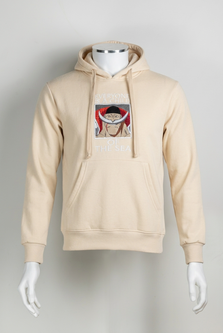 One Piece Embroidered Sweatshirt – Zoro Skull & Three Swords – Navy