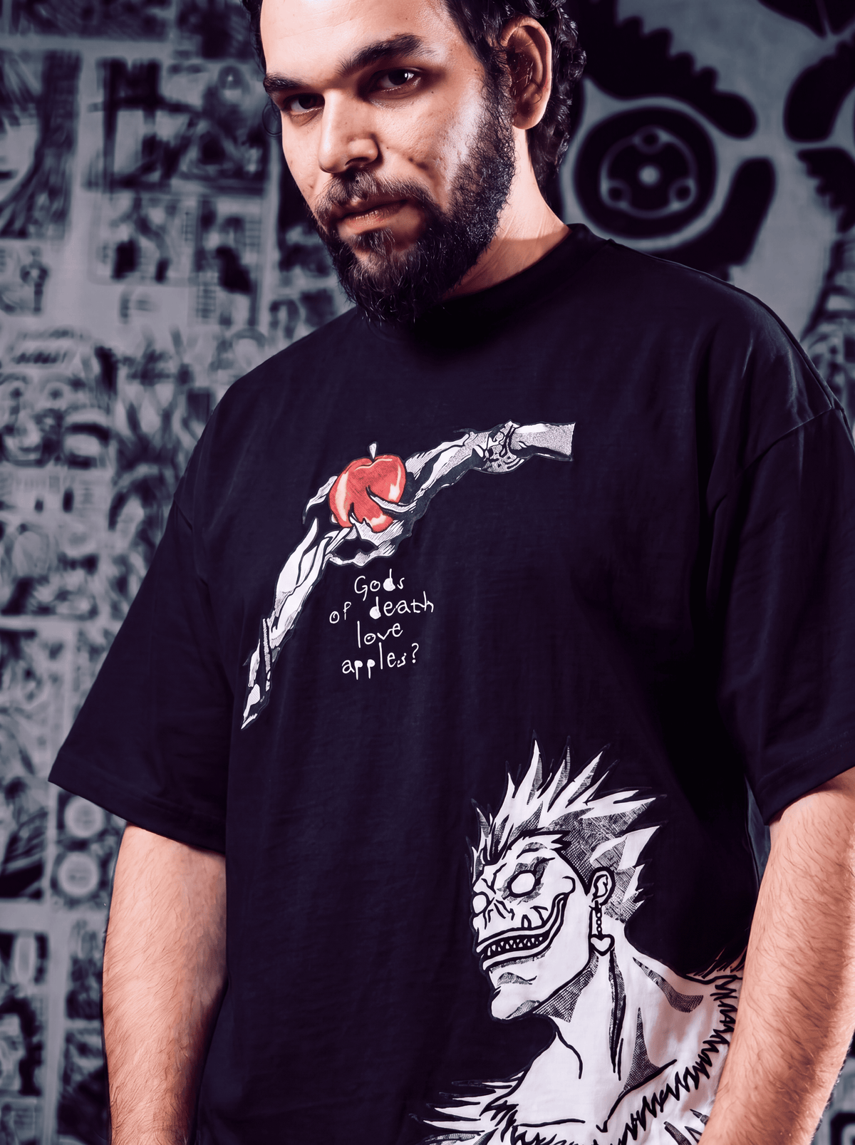 Death Note Embroidered T-Shirt – 2-in-1