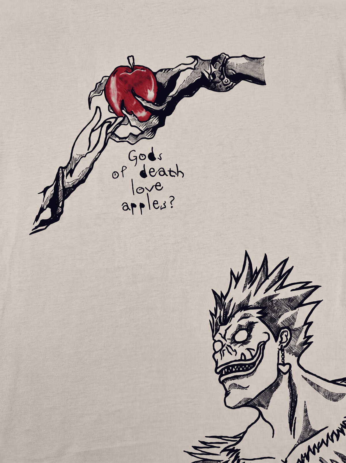 Death Note Embroidered T-Shirt – 2-in-1