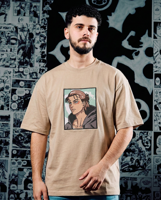 Attack on Titan Embroidered T-Shirt – Eren Yeager Legacy