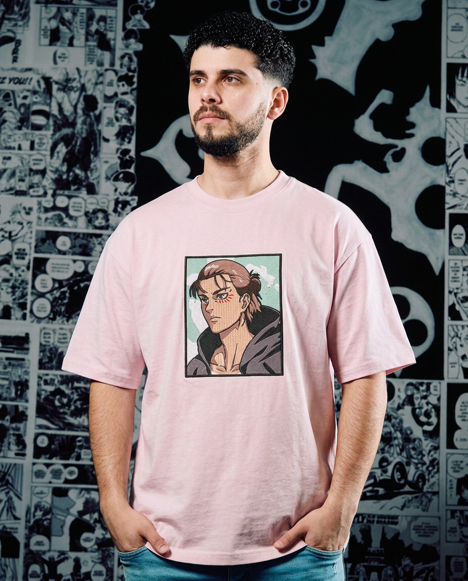 Attack on Titan Embroidered T-Shirt – Eren Yeager Legacy