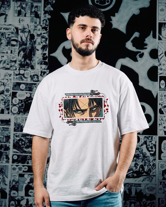 Attack on Titan Embroidered T-Shirt – Levi Ackerman