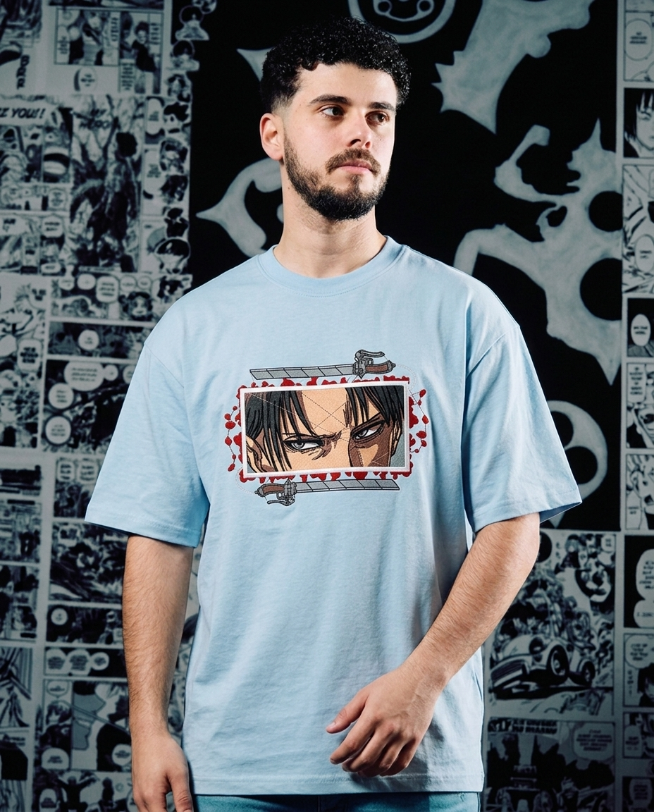 Attack on Titan Embroidered T-Shirt – Survey Corps Squad