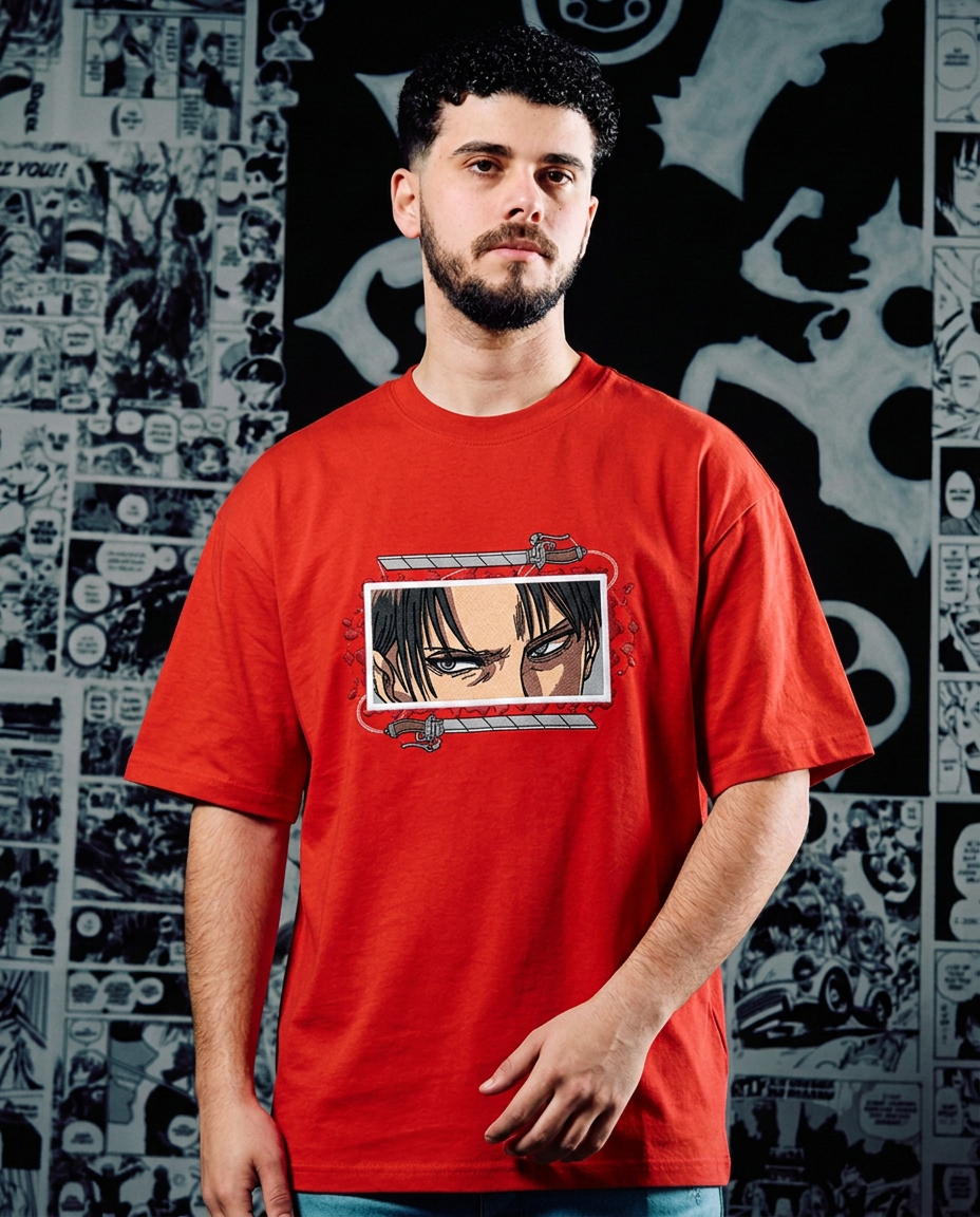 Attack on Titan Embroidered T-Shirt – Survey Corps Squad