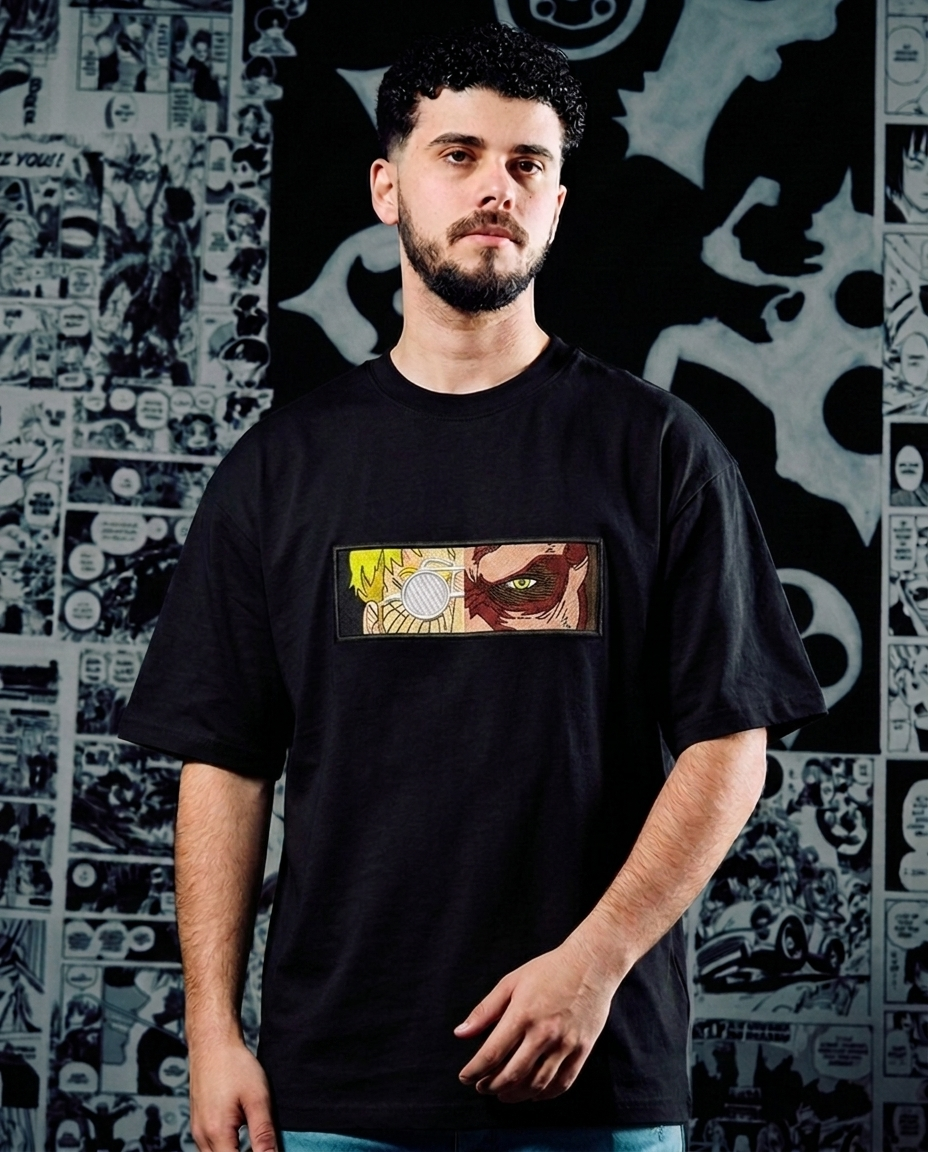 Attack on Titan Embroidered T-Shirt – Zeke Yeager Beast Titan