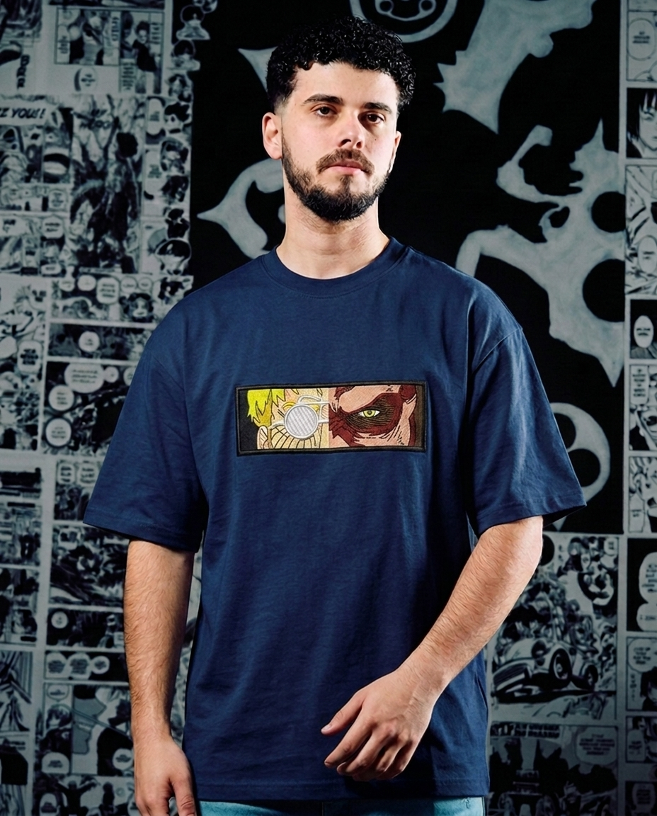 Attack on Titan Embroidered T-Shirt – Zeke Yeager Beast Titan