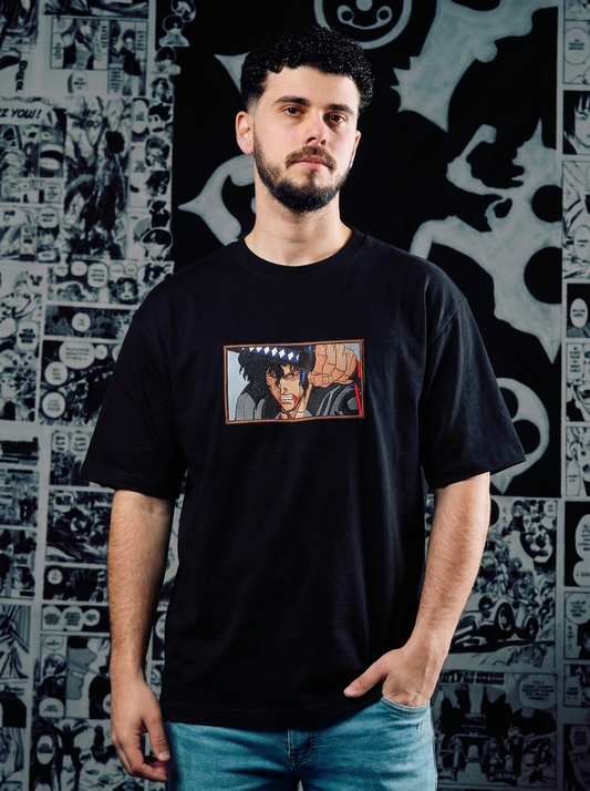 Berserk Embroidered T-Shirt – Black Swordsman – Black