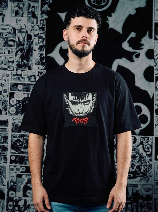 Berserk Embroidered T-Shirt – Apostle's Wrath – Black