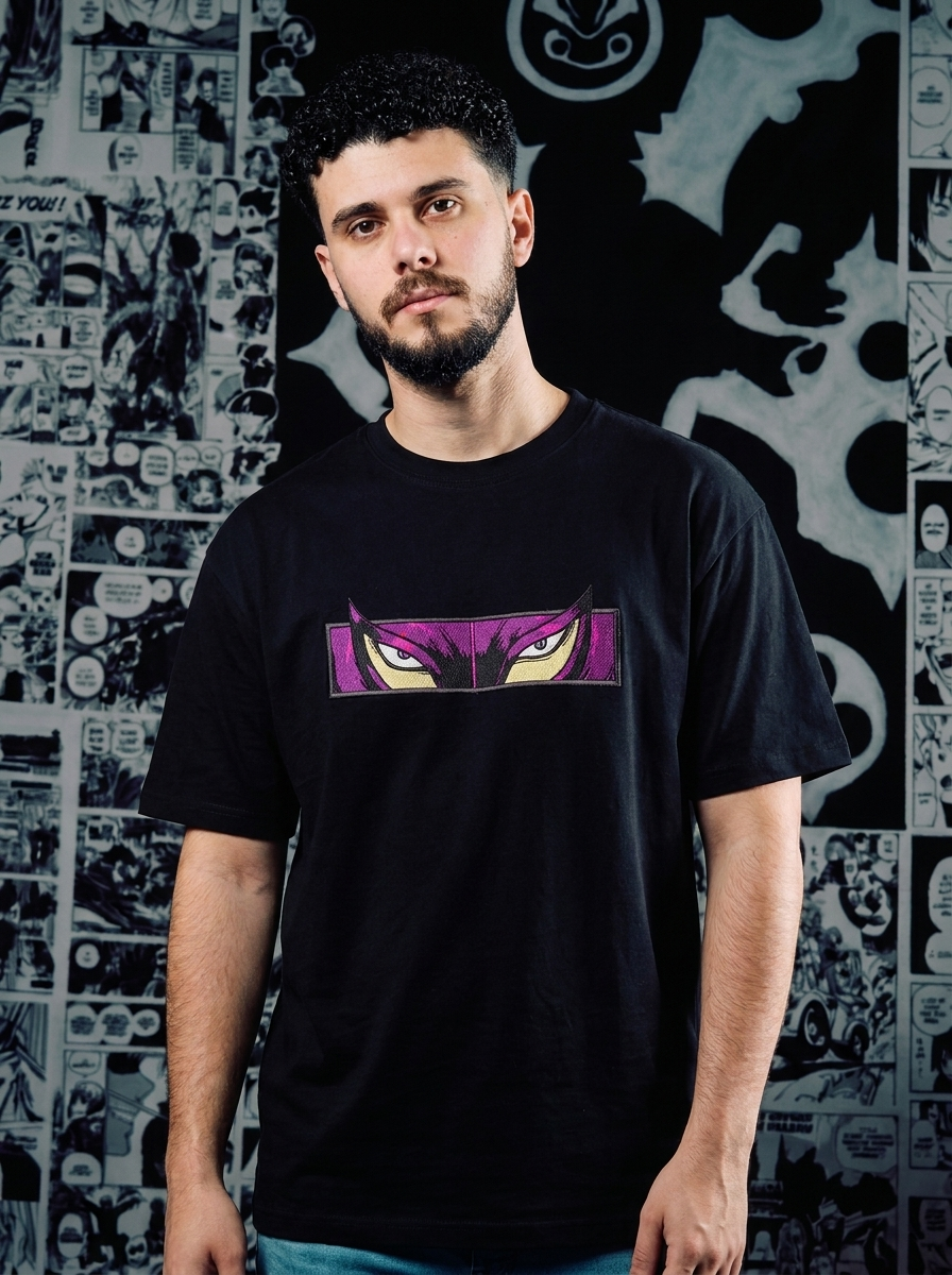 Berserk Embroidered T-Shirt – Skull Knight – Black