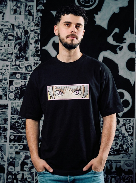 Black Clover Embroidered T-Shirt – Grimoire Bearer – Black