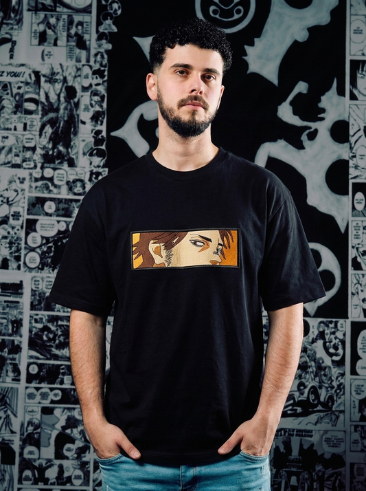 Black Clover Embroidered T-Shirt – Clover Kingdom Elite – Black