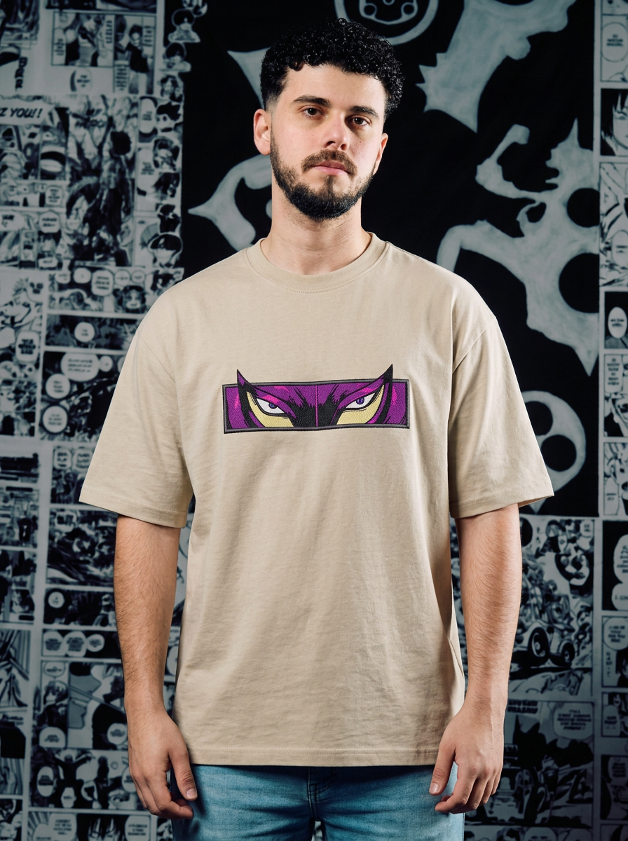 Berserk Embroidered T-Shirt – Skull Knight – Beige