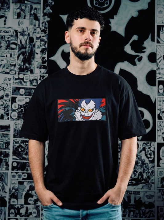 Death Note Embroidered T-Shirt – The World's Greatest Detective – Black