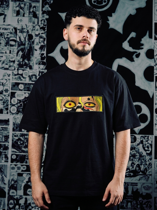 Demon Slayer Embroidered T-Shirt – Mist Hashira – Black