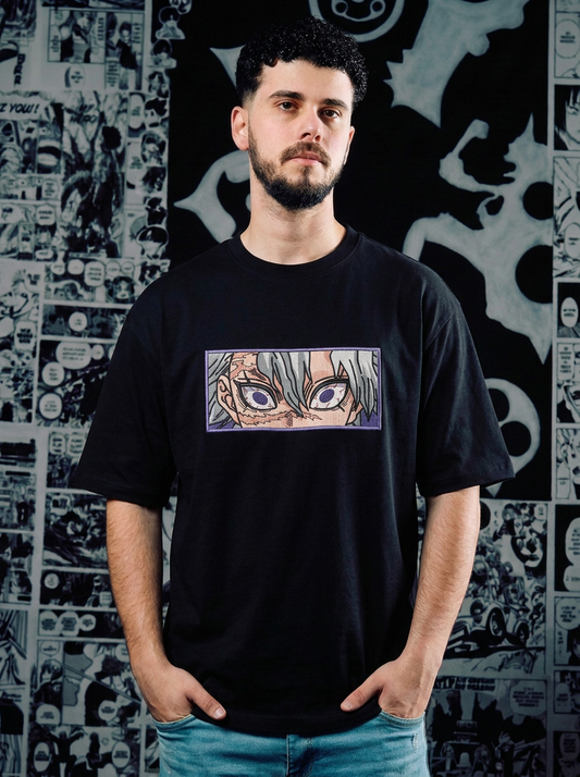 Demon Slayer Embroidered T-Shirt – Corps – Black