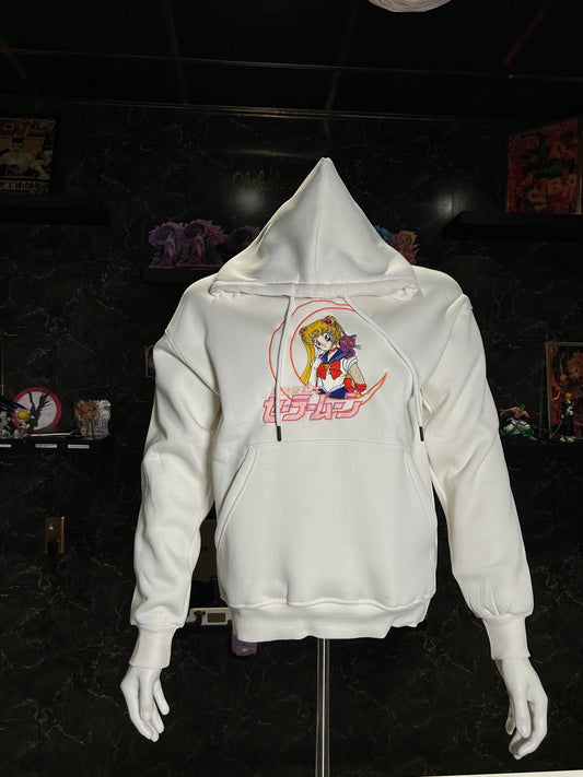 Sailor Moon Embroidered Hoodie – Guardian of Love & Justice