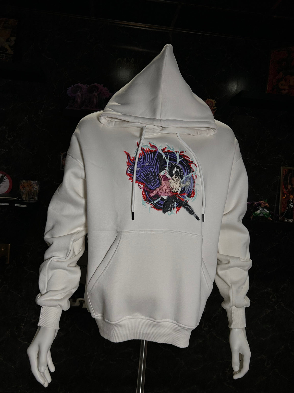 Black Clover Embroidered Hoodie – Asta’s Devil Form