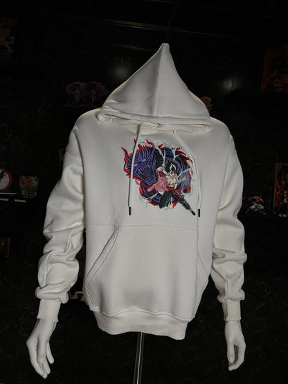 Black Clover Embroidered Hoodie – Asta’s Devil Form