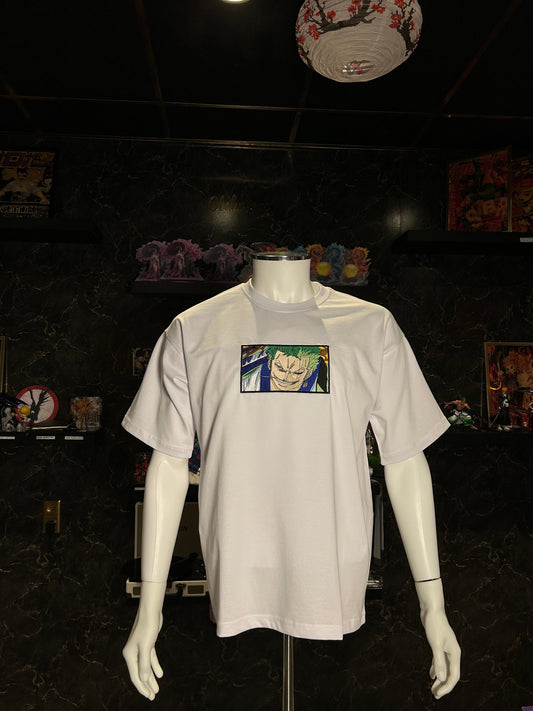 One Piece Embroidered T-Shirt – Zoro Face