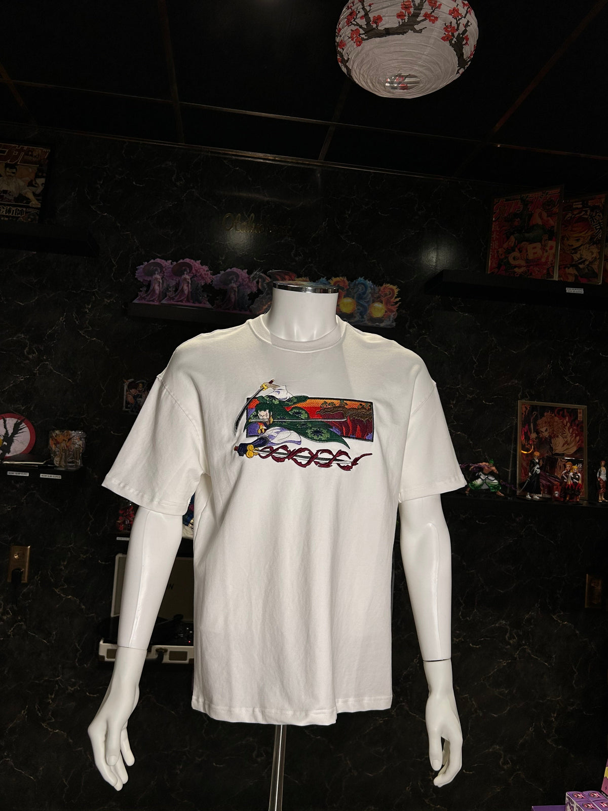 One Piece Embroidered T-Shirt – Zoro Santoryu