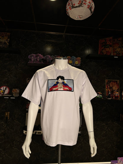 One Piece Embroidered T-Shirt – Luffy