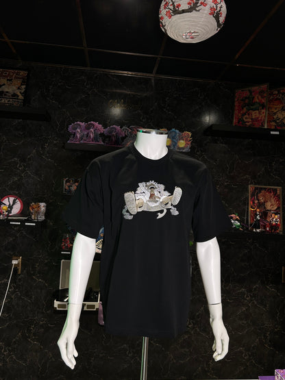 One Piece Embroidered T-Shirt – Luffy Gear 5 Double Design