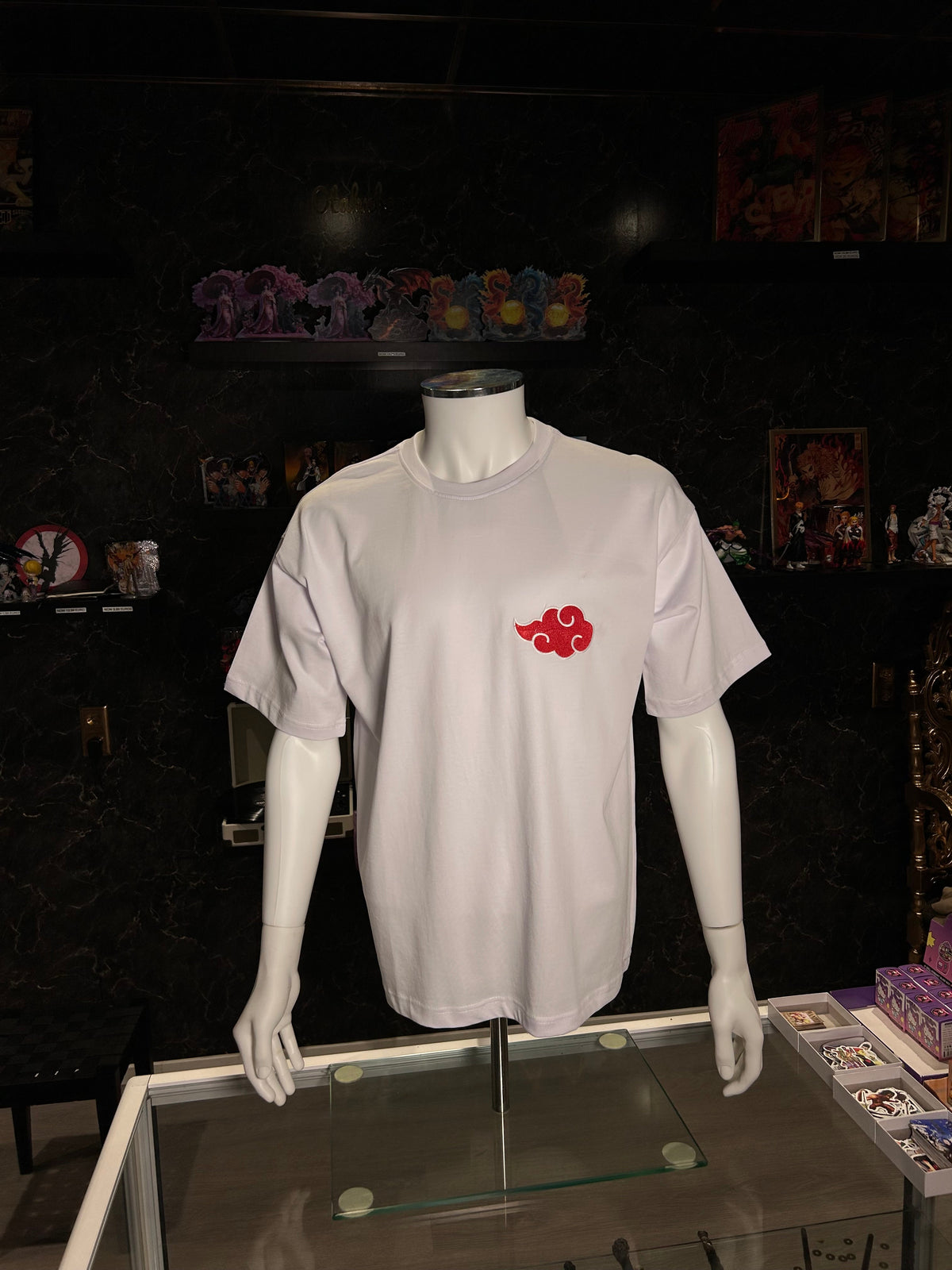 Naruto Embroidered T-Shirt – Akatsuki Cloud Minimal