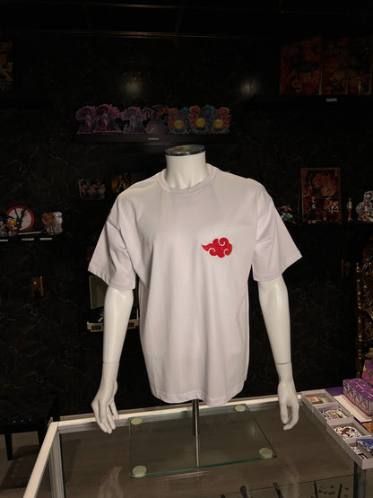 Naruto Embroidered T-Shirt – Akatsuki Cloud Minimal