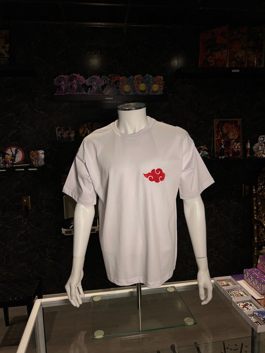 Naruto Embroidered T-Shirt – Akatsuki Cloud Minimal