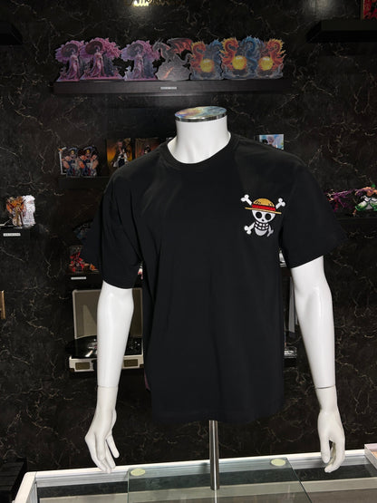 One Piece Embroidered T-Shirt – Straw Hat Skull Logo