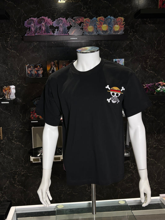 One Piece Embroidered T-Shirt – Straw Hat Skull Logo